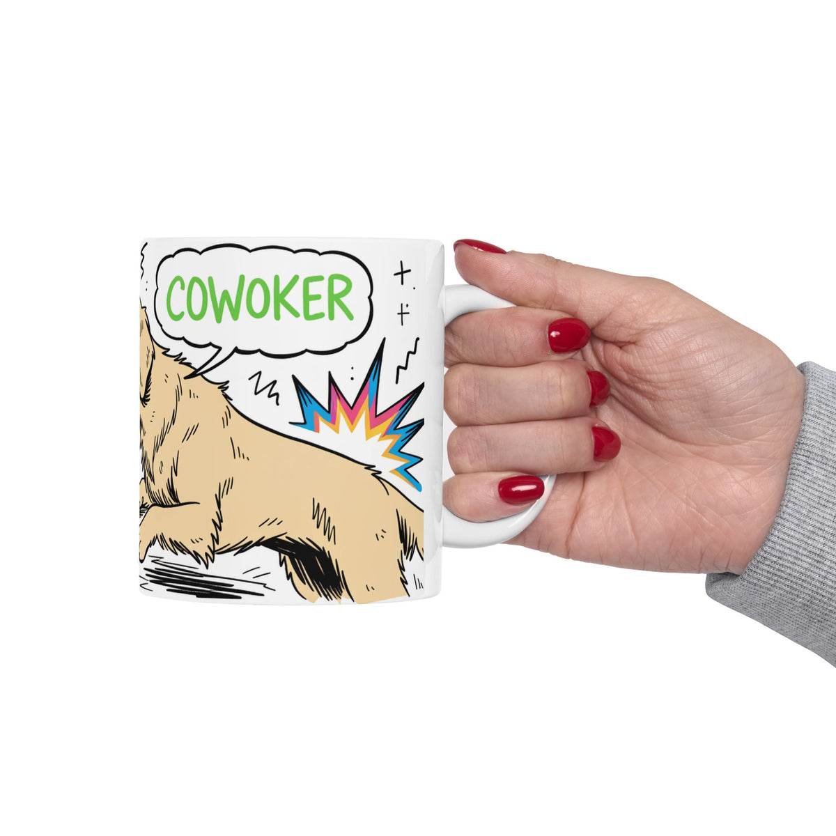 Funny Golden Retriever ceramic coffee mug, 11oz and 15oz dog lover gift - view 10