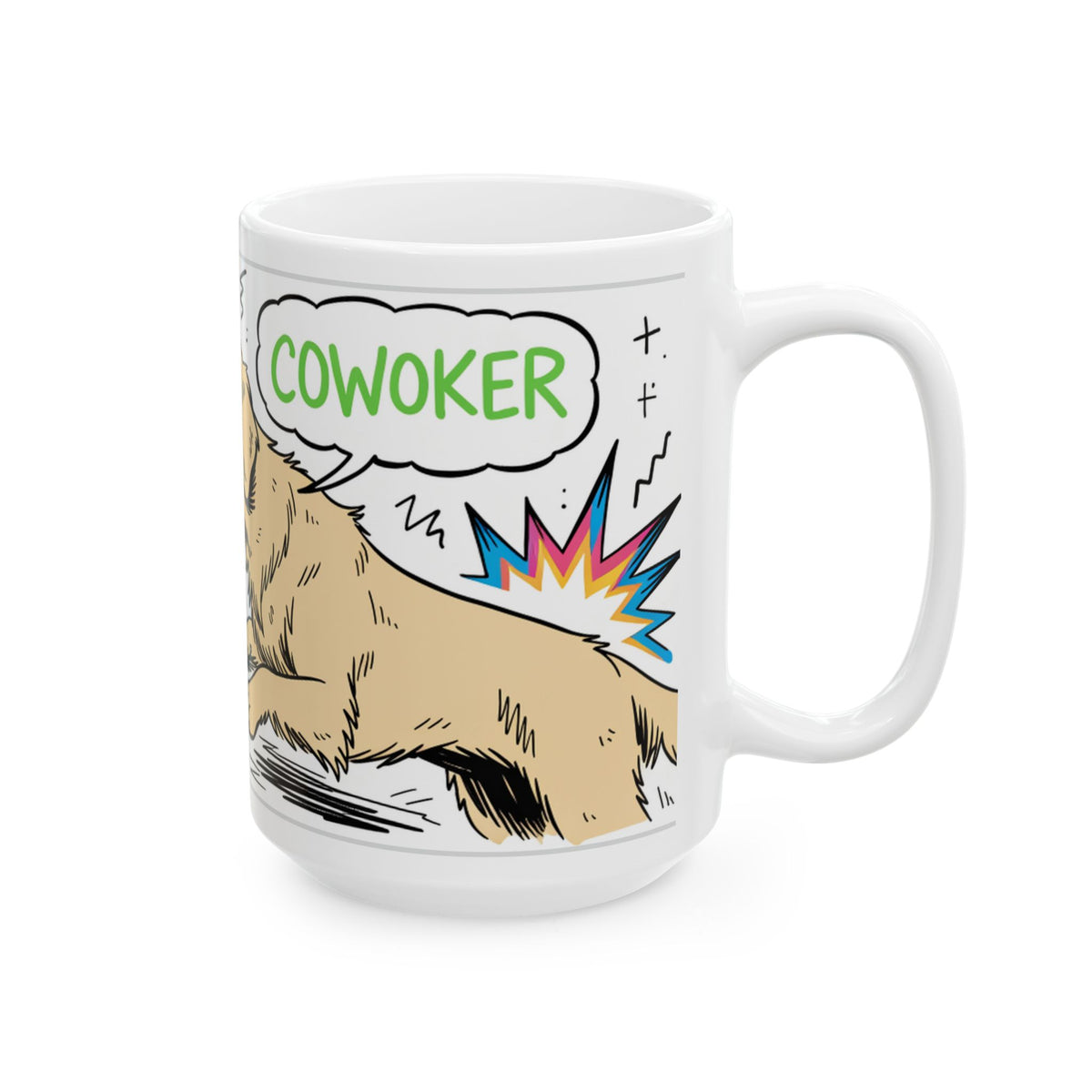 Funny Golden Retriever ceramic coffee mug, 11oz and 15oz dog lover gift - view 13