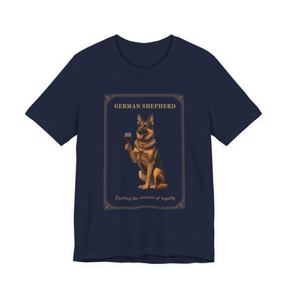 German Shepherd Breed Sommelier T-Shirt - Close-up Detail 4