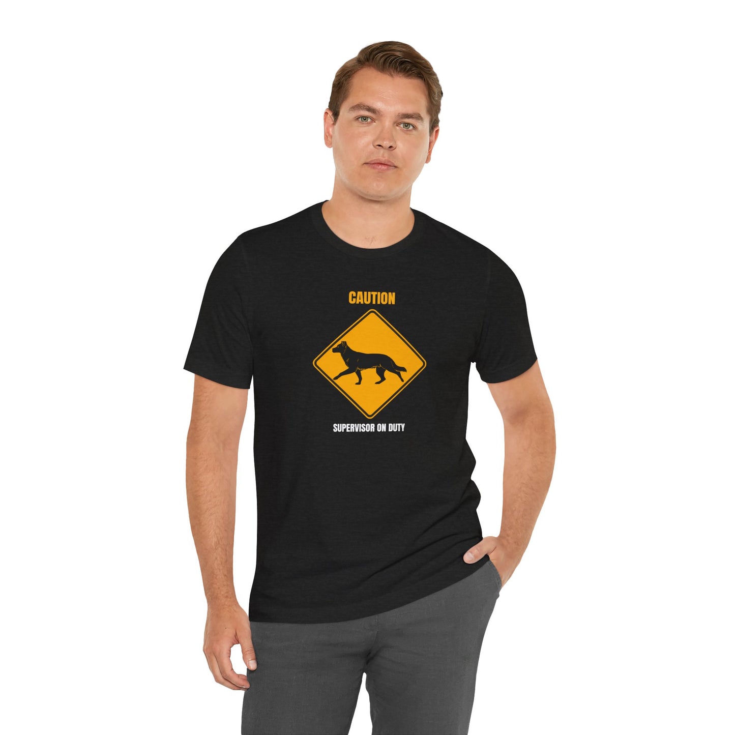 German Shepherd Caution Supervisor On Duty t-shirt - view 13