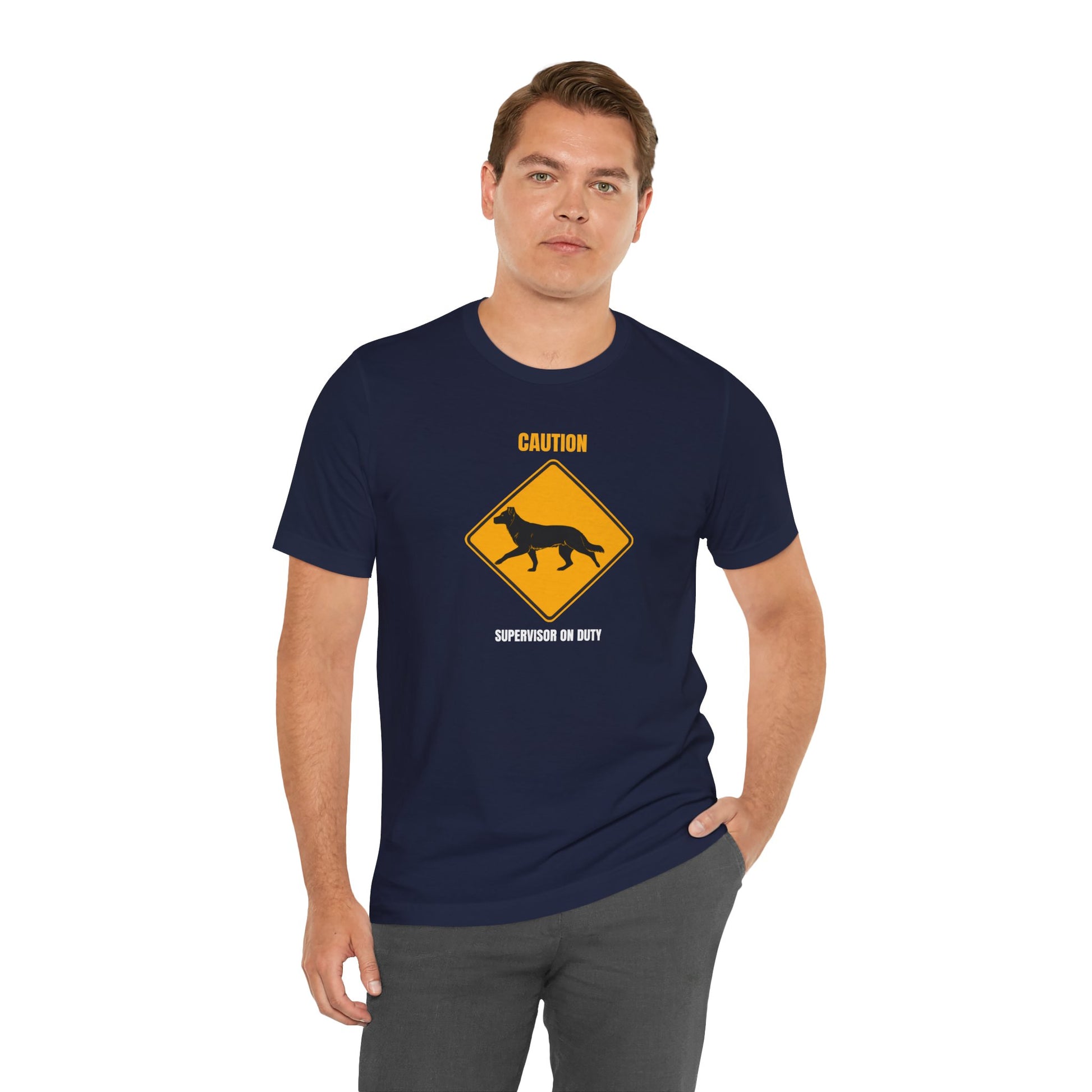 German Shepherd Caution Supervisor On Duty t-shirt - view 25