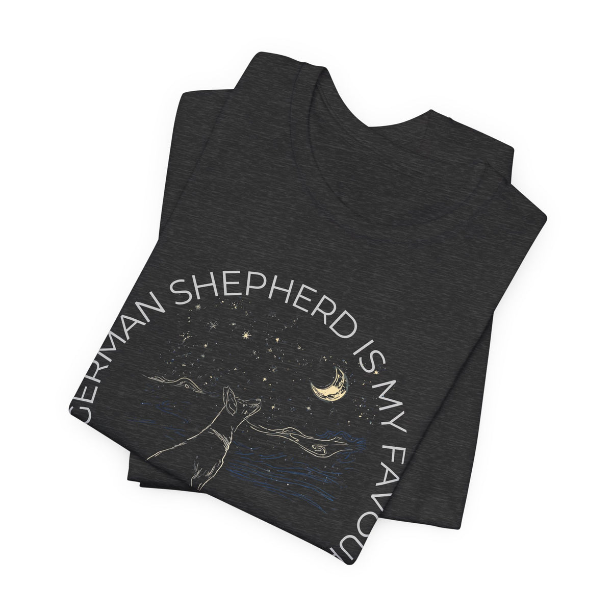 German Shepherd Cosmic Companion T-Shirt gift for dog mum
