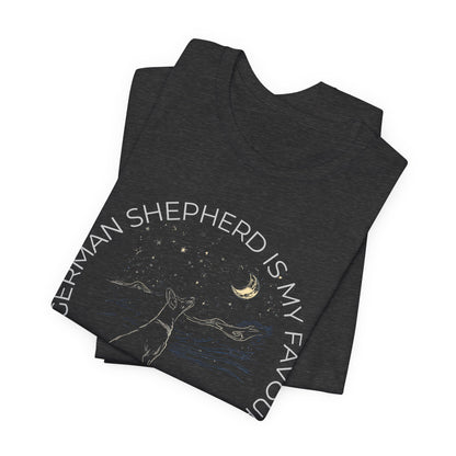 German Shepherd Cosmic Companion T-Shirt gift for dog mum