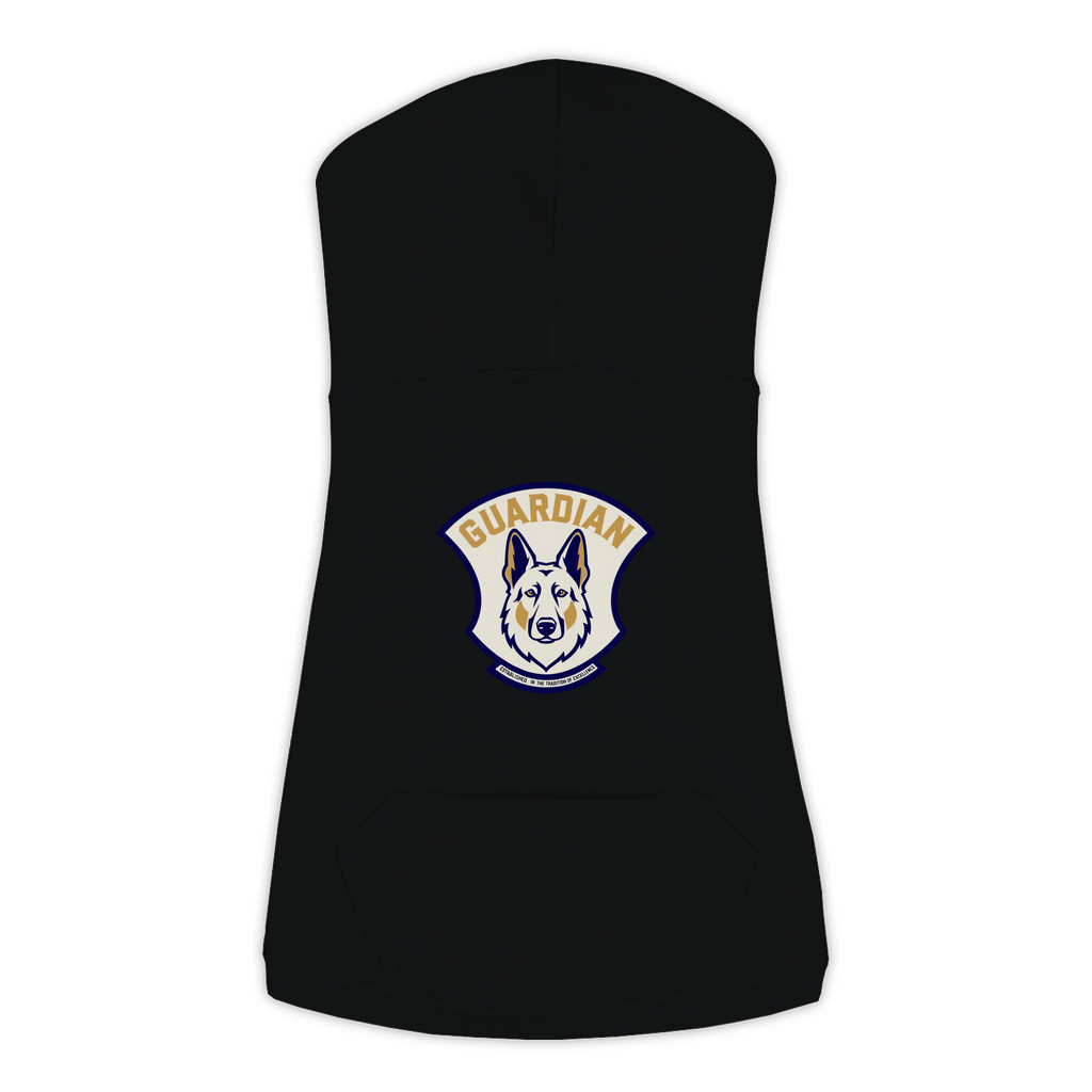 German Shepherd guardian patch hoodie in black