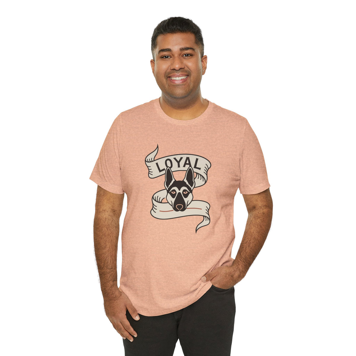 German Shepherd Loyal Ribbon unisex t-shirt, photo 28