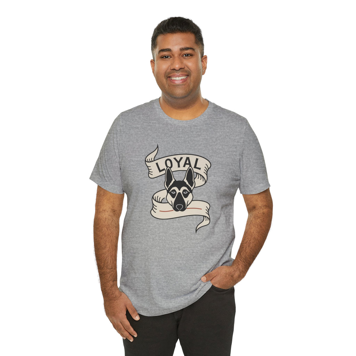 German Shepherd Loyal Ribbon unisex t-shirt, photo 34
