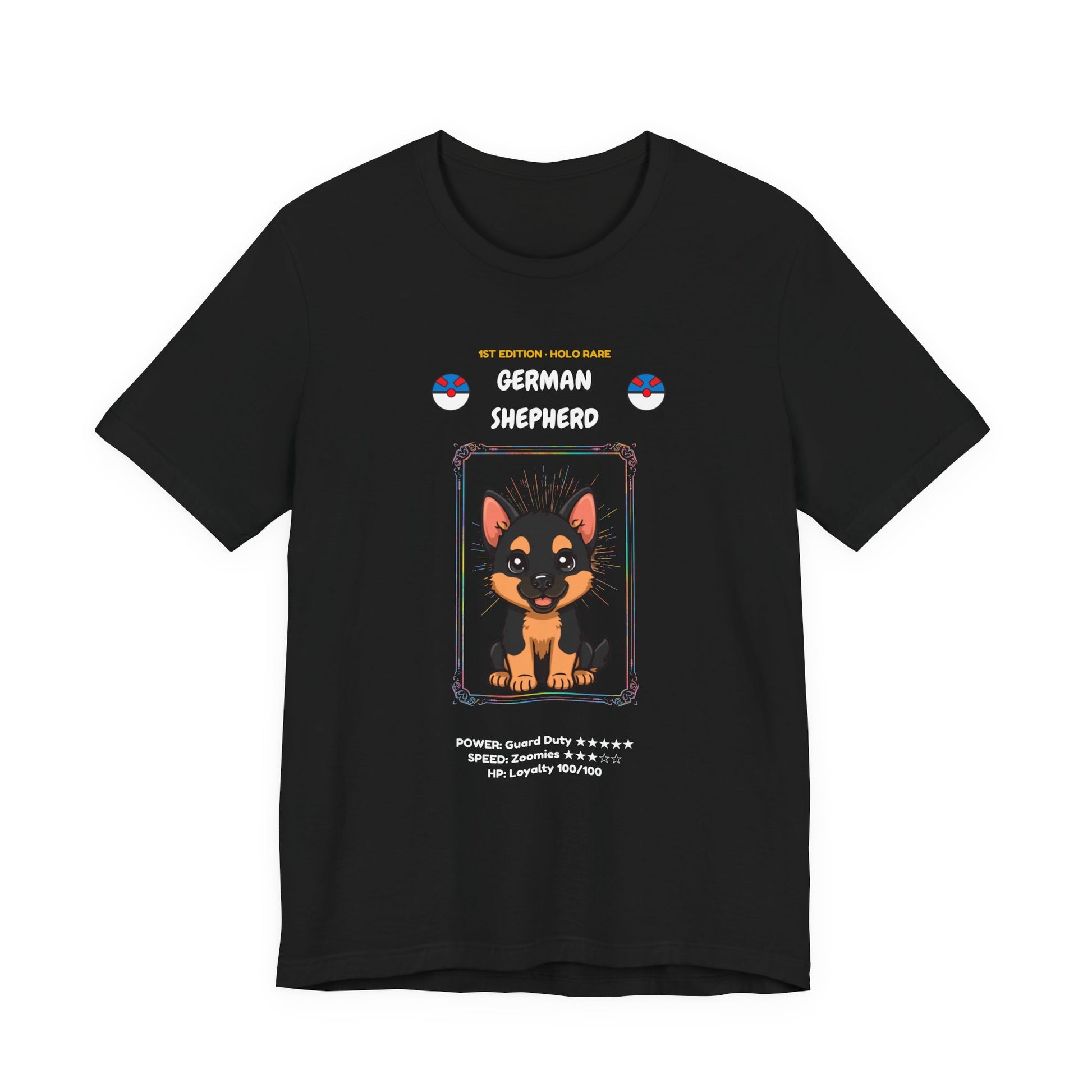 German Shepherd Rookie Card t-shirt - trading card design view 6