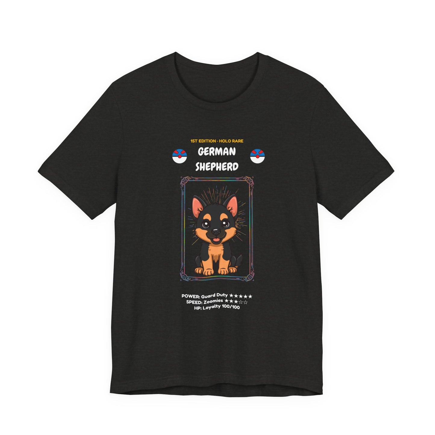 German Shepherd Rookie Card t-shirt - trading card design view 12
