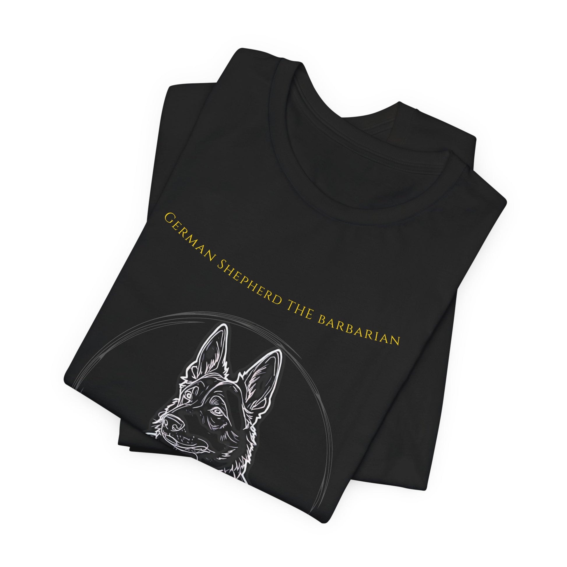 German Shepherd The Barbarian T-Shirt fabric detail