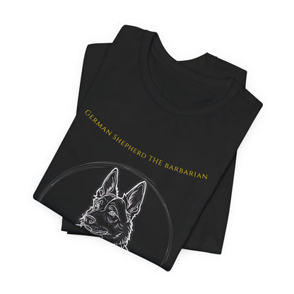 German Shepherd The Barbarian T-Shirt fabric detail