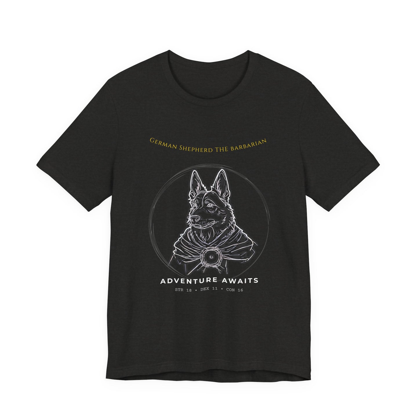 German Shepherd The Barbarian T-Shirt navy colourway