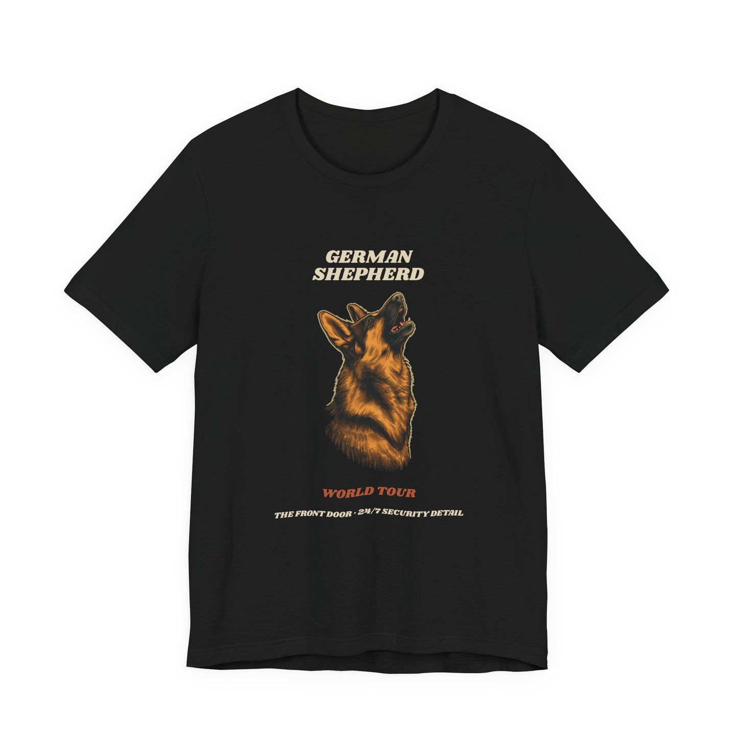 World Tour funny German Shepherd vintage band tee