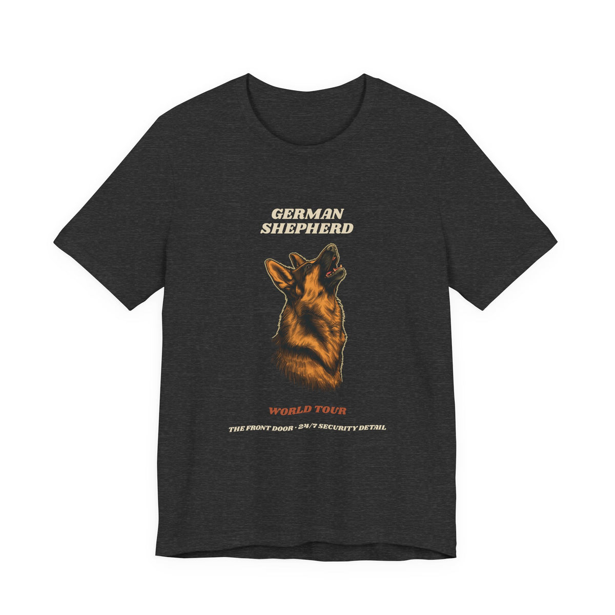 World Tour funny German Shepherd vintage band tee