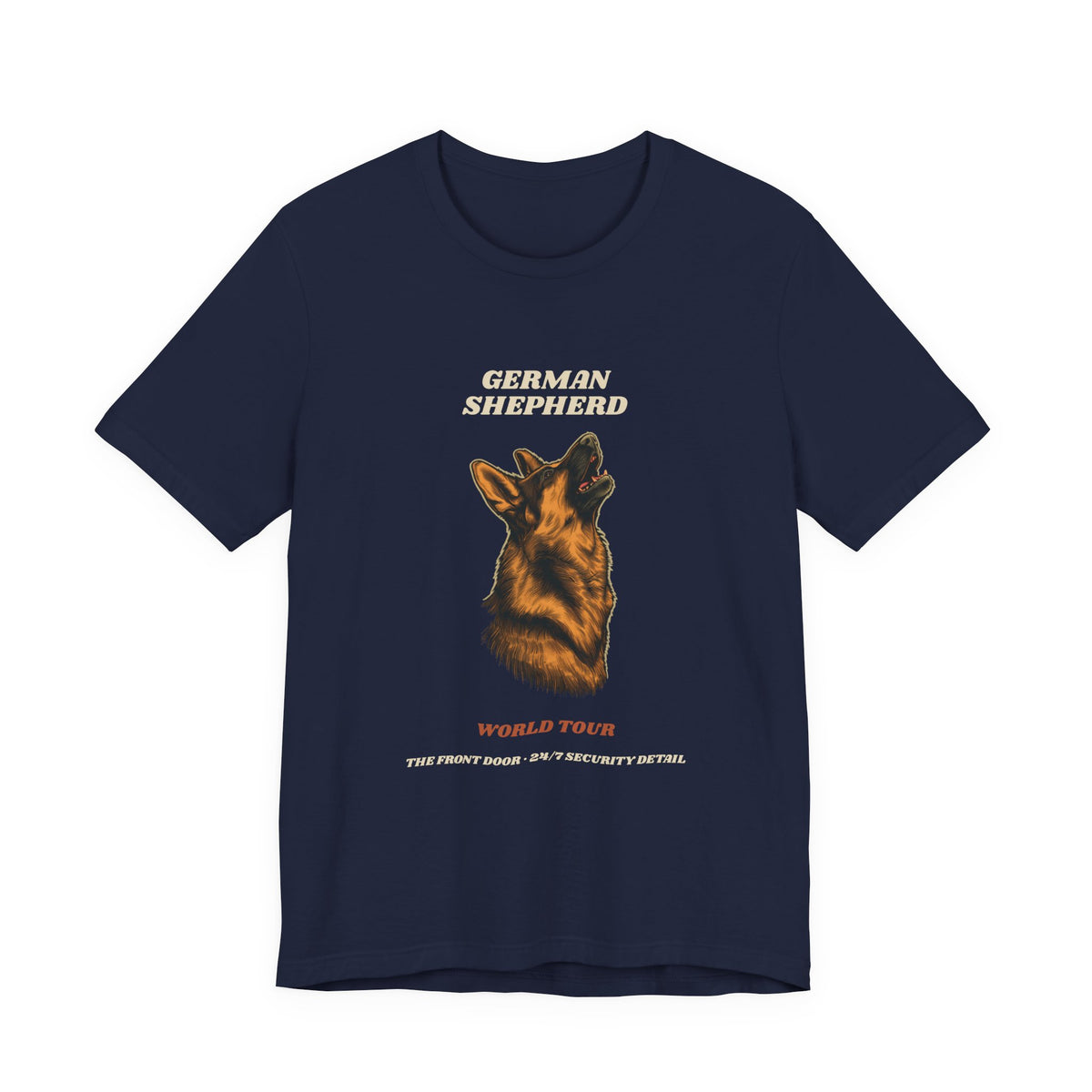World Tour funny German Shepherd vintage band tee