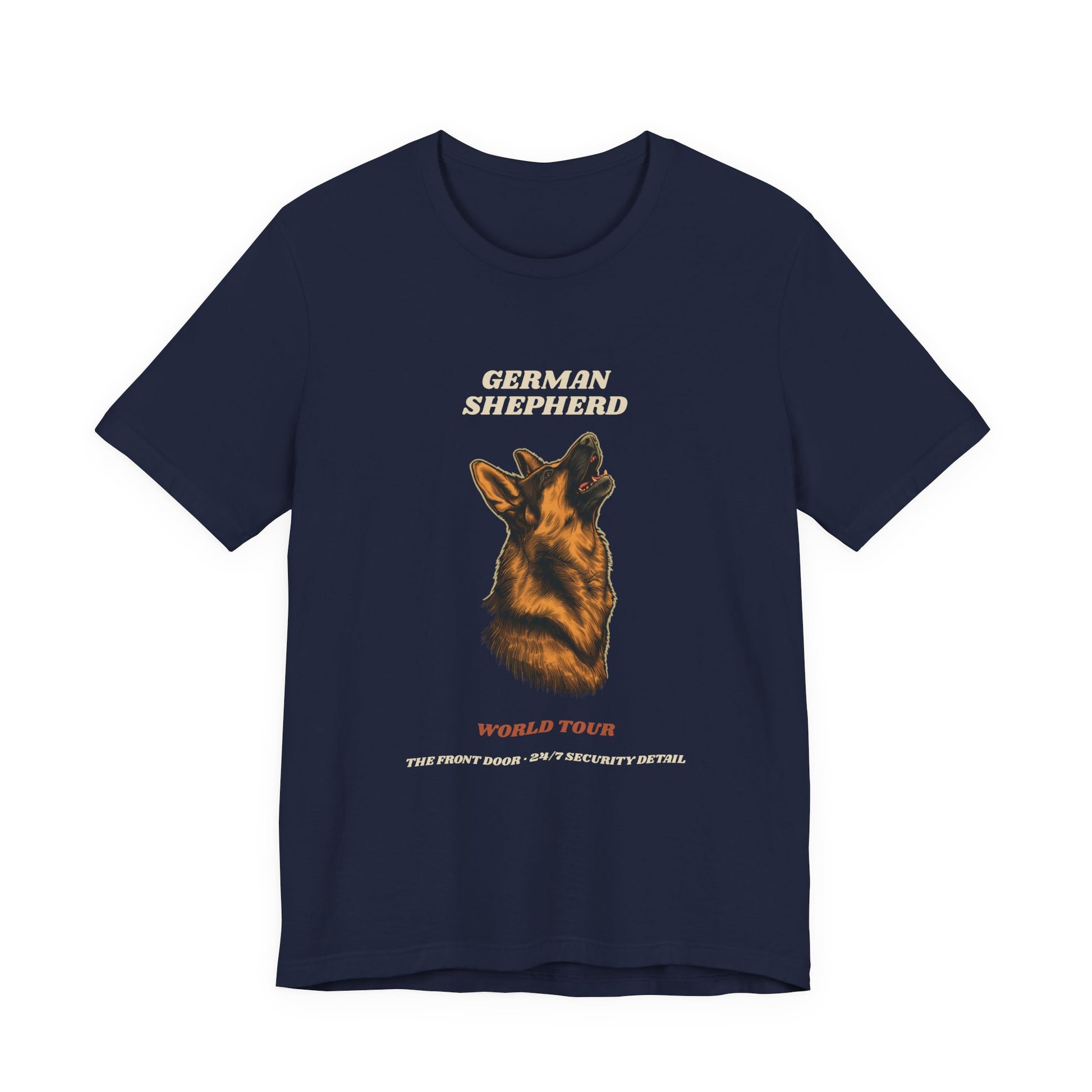World Tour funny German Shepherd vintage band tee