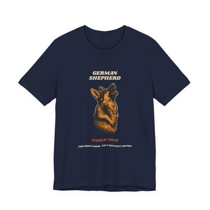 World Tour funny German Shepherd vintage band tee