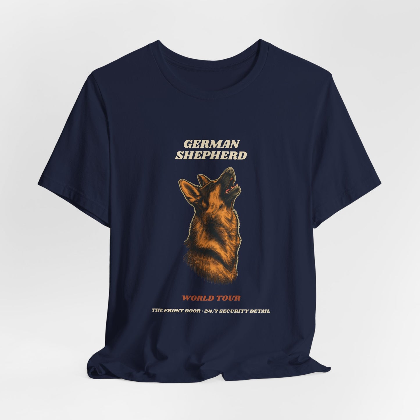 World Tour funny German Shepherd vintage band tee