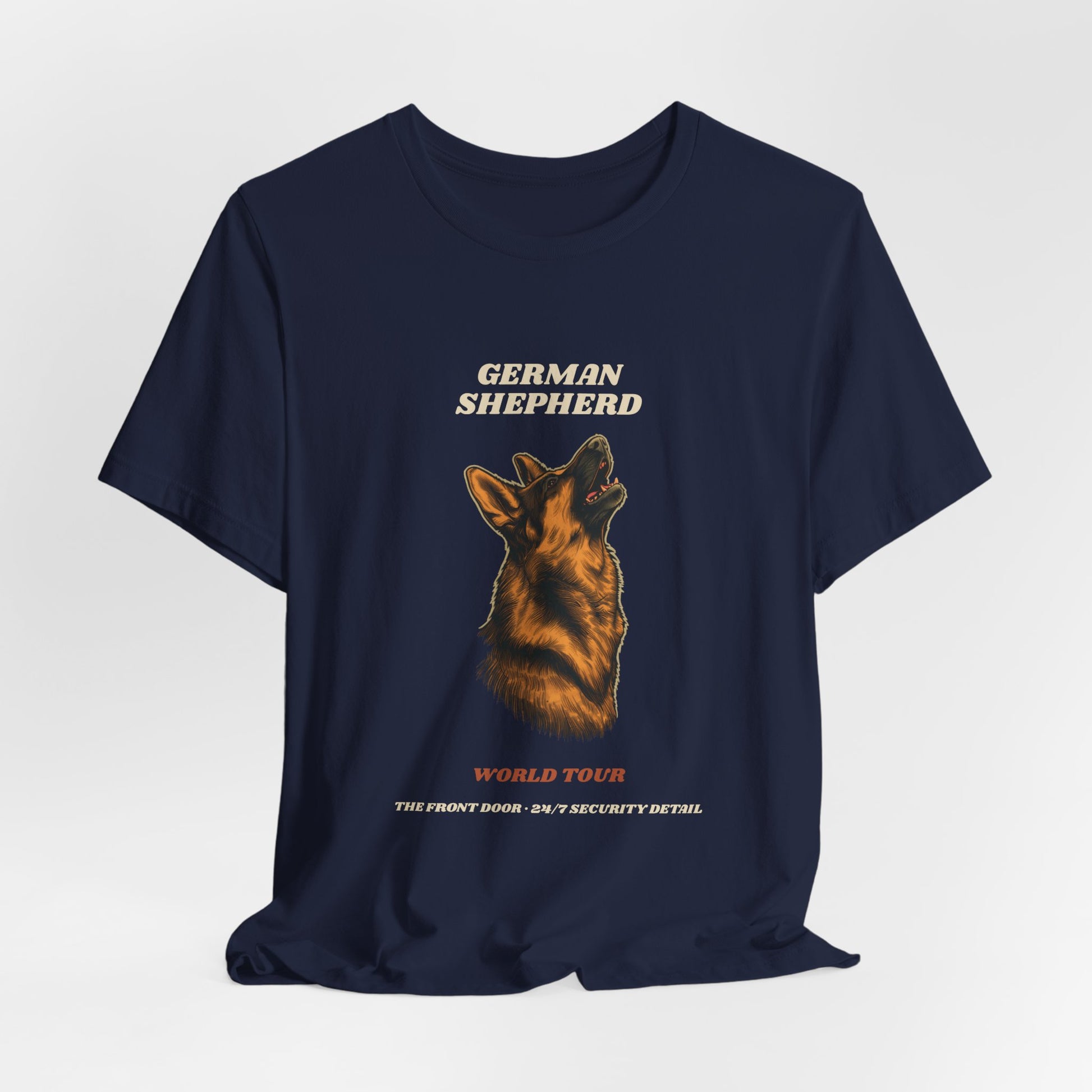 World Tour funny German Shepherd vintage band tee