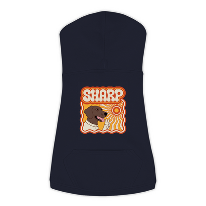 German Shorthaired Pointer Groovy Hoodie – Navy – Back