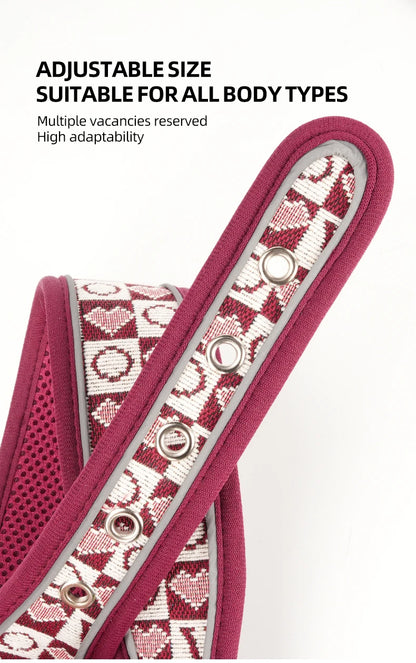 GlowGuard dog collar adjustable buckle holes close-up — multiple sizing positions — SniffWaggleNWalk