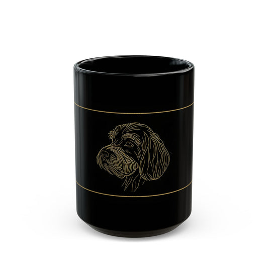 Dog coffee mug front view