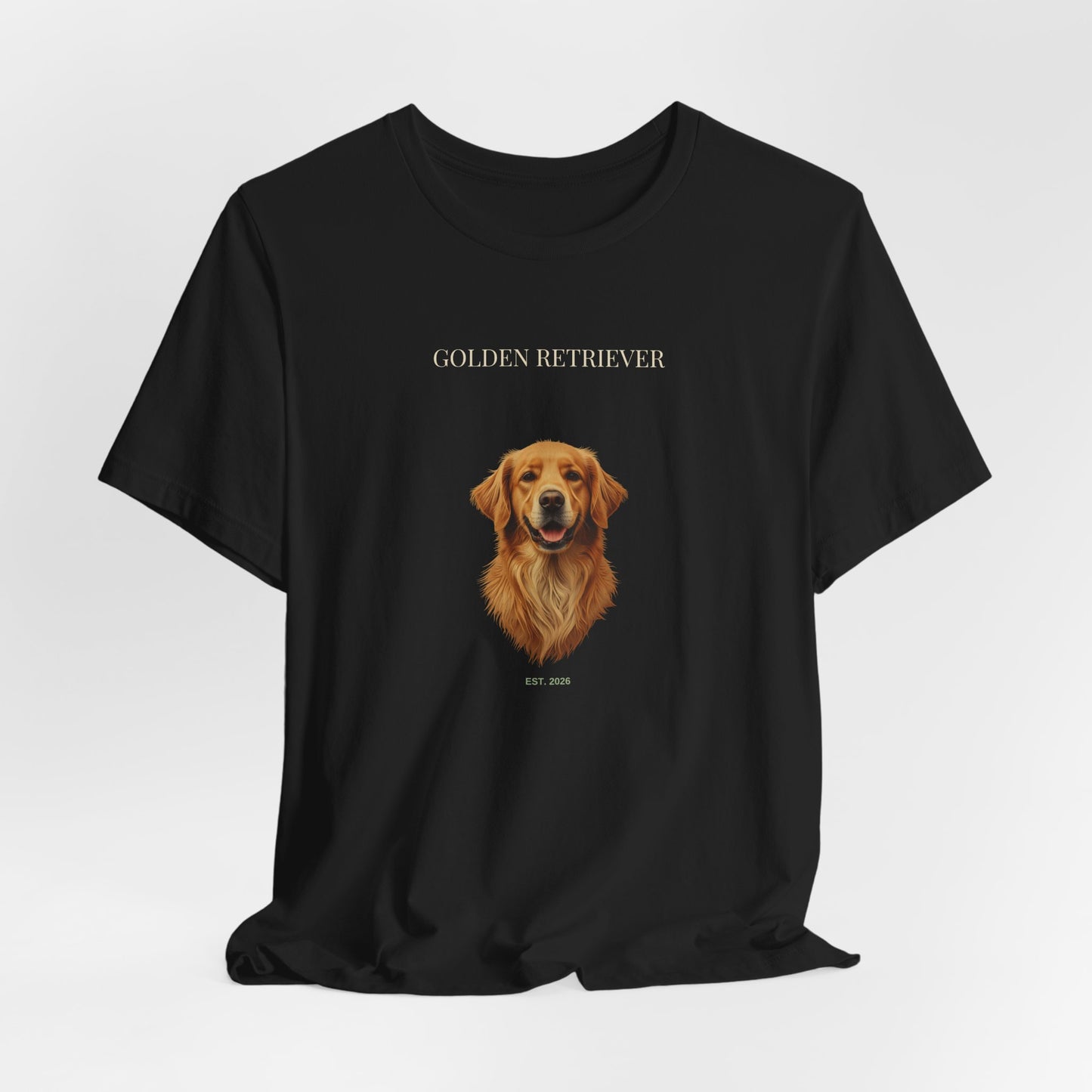 Golden Retriever bold portrait t-shirt - SniffWaggleNWalk