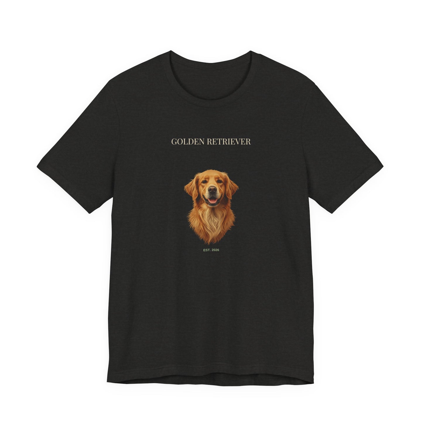 Golden Retriever bold portrait t-shirt - SniffWaggleNWalk