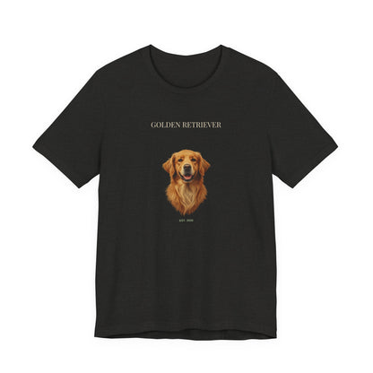 Golden Retriever bold portrait t-shirt - SniffWaggleNWalk