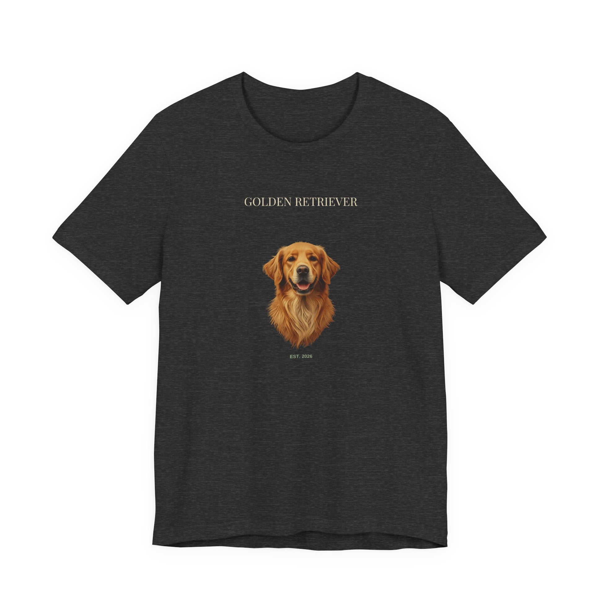 Golden Retriever bold portrait t-shirt - SniffWaggleNWalk