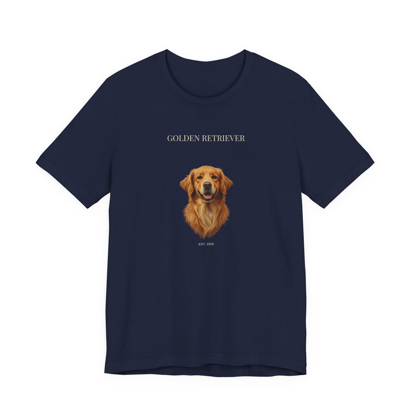 Golden Retriever bold portrait t-shirt - SniffWaggleNWalk