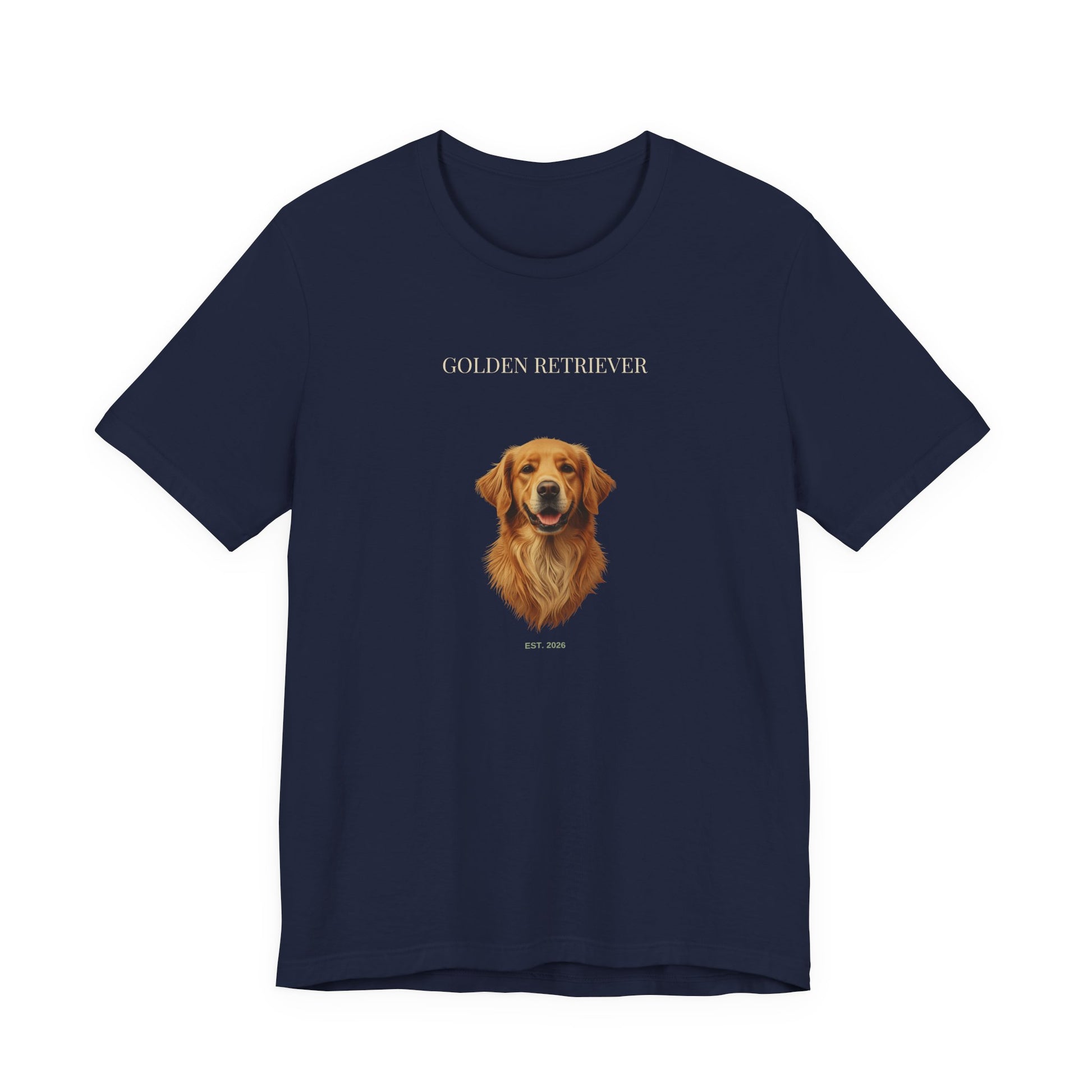 Golden Retriever bold portrait t-shirt - SniffWaggleNWalk