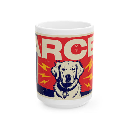Golden Retriever ceramic coffee mug, 11oz and 15oz funny dog lover gift - view 2
