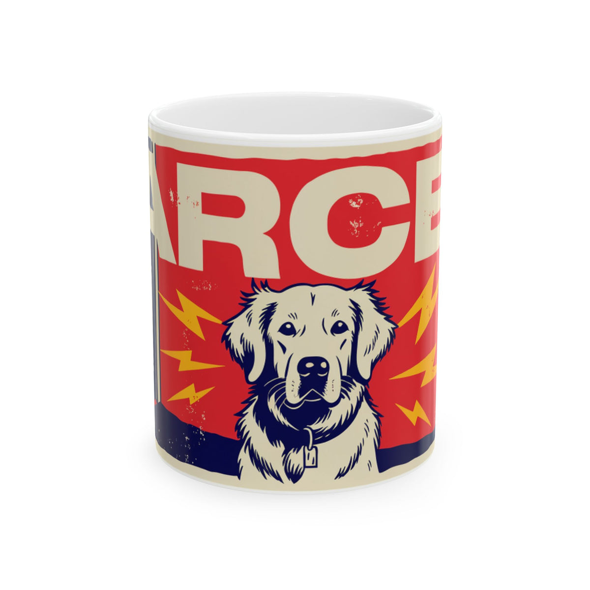 Golden Retriever ceramic coffee mug, 11oz and 15oz funny dog lover gift - view 3