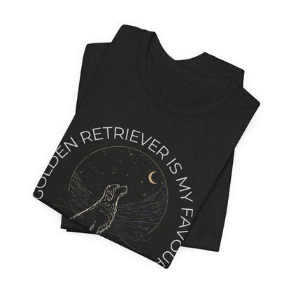 Golden Retriever Cosmic Companion T-Shirt unisex fit