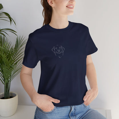 Golden Retriever premium minimalist t-shirt - SniffWaggleNWalk