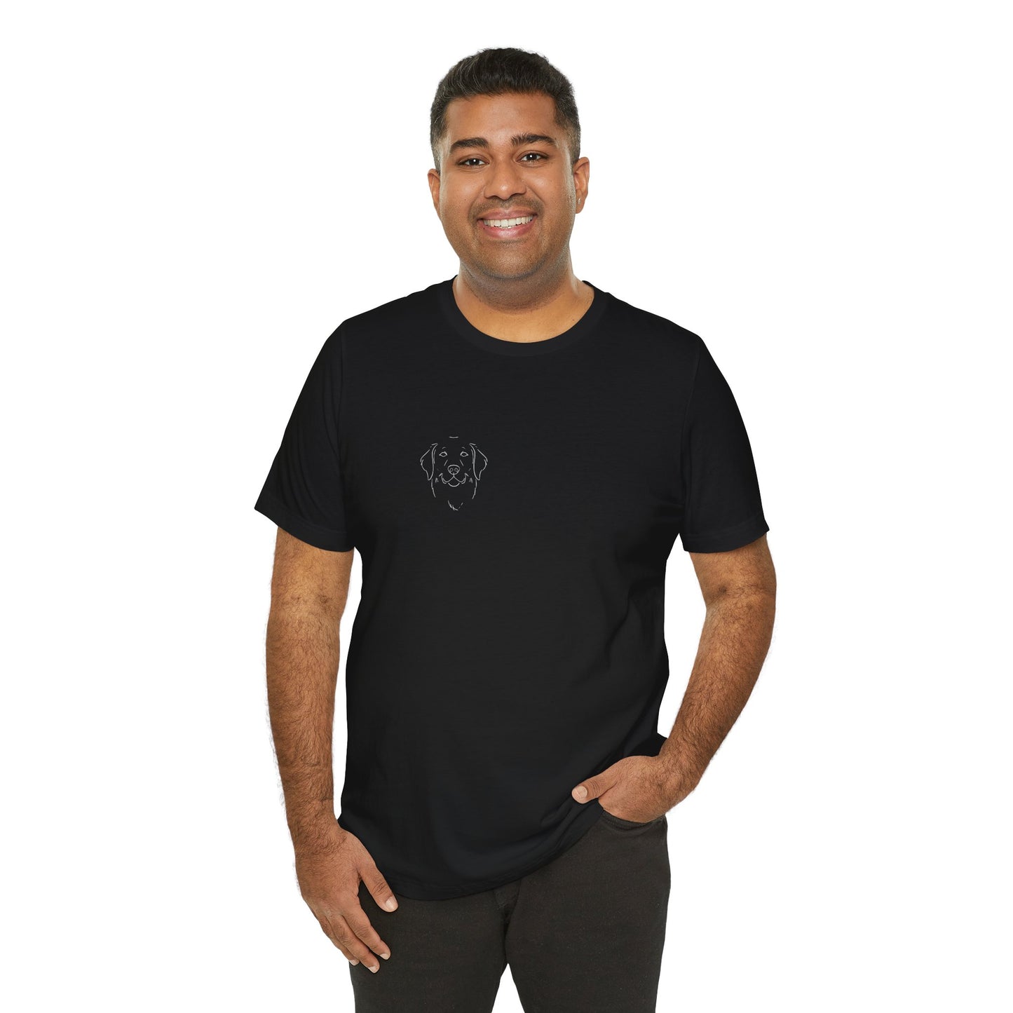 Golden Retriever premium minimalist t-shirt - SniffWaggleNWalk
