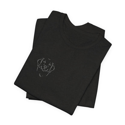 Golden Retriever premium minimalist t-shirt - SniffWaggleNWalk