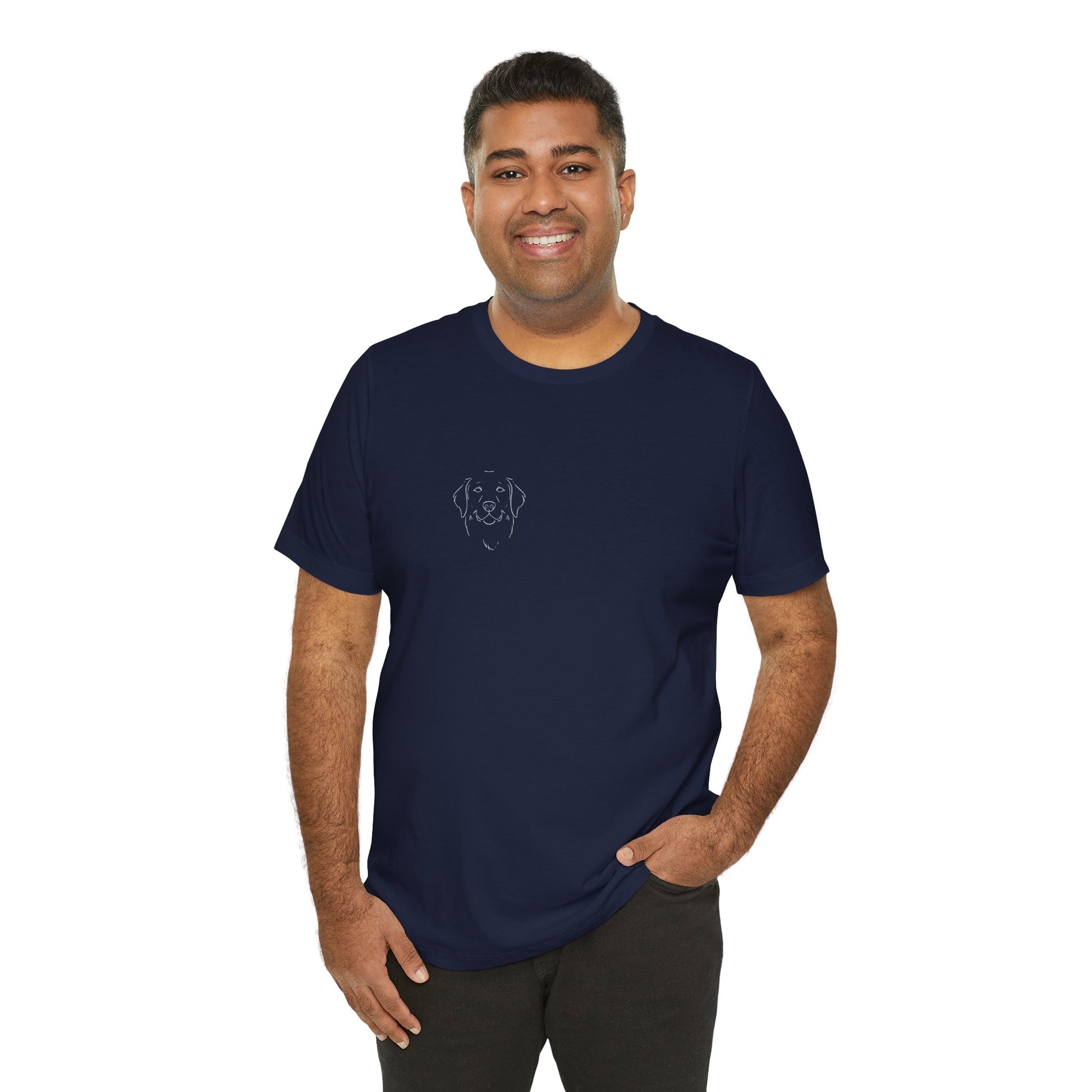 Golden Retriever premium minimalist t-shirt - SniffWaggleNWalk