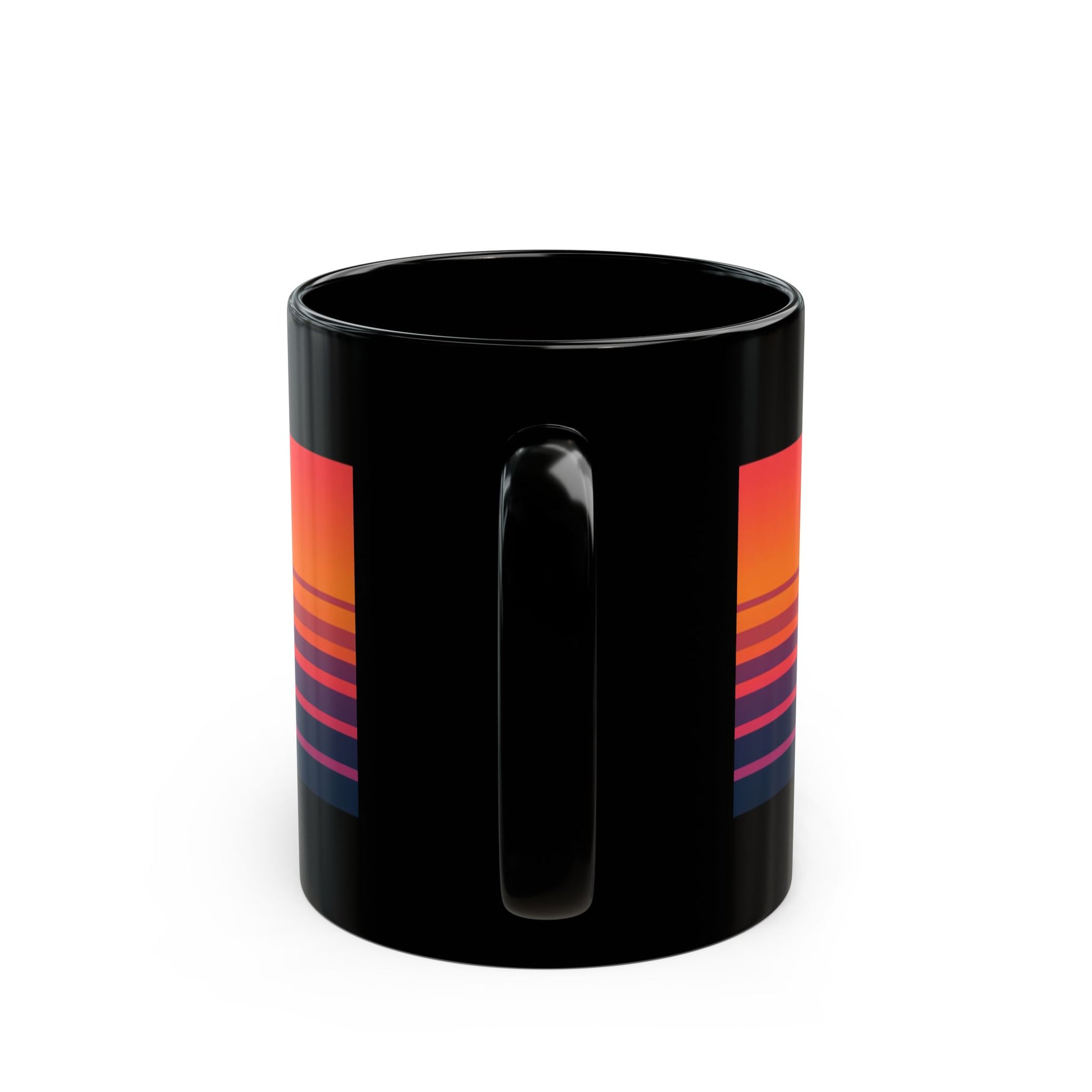 Golden Retriever sunset mug side view with handle