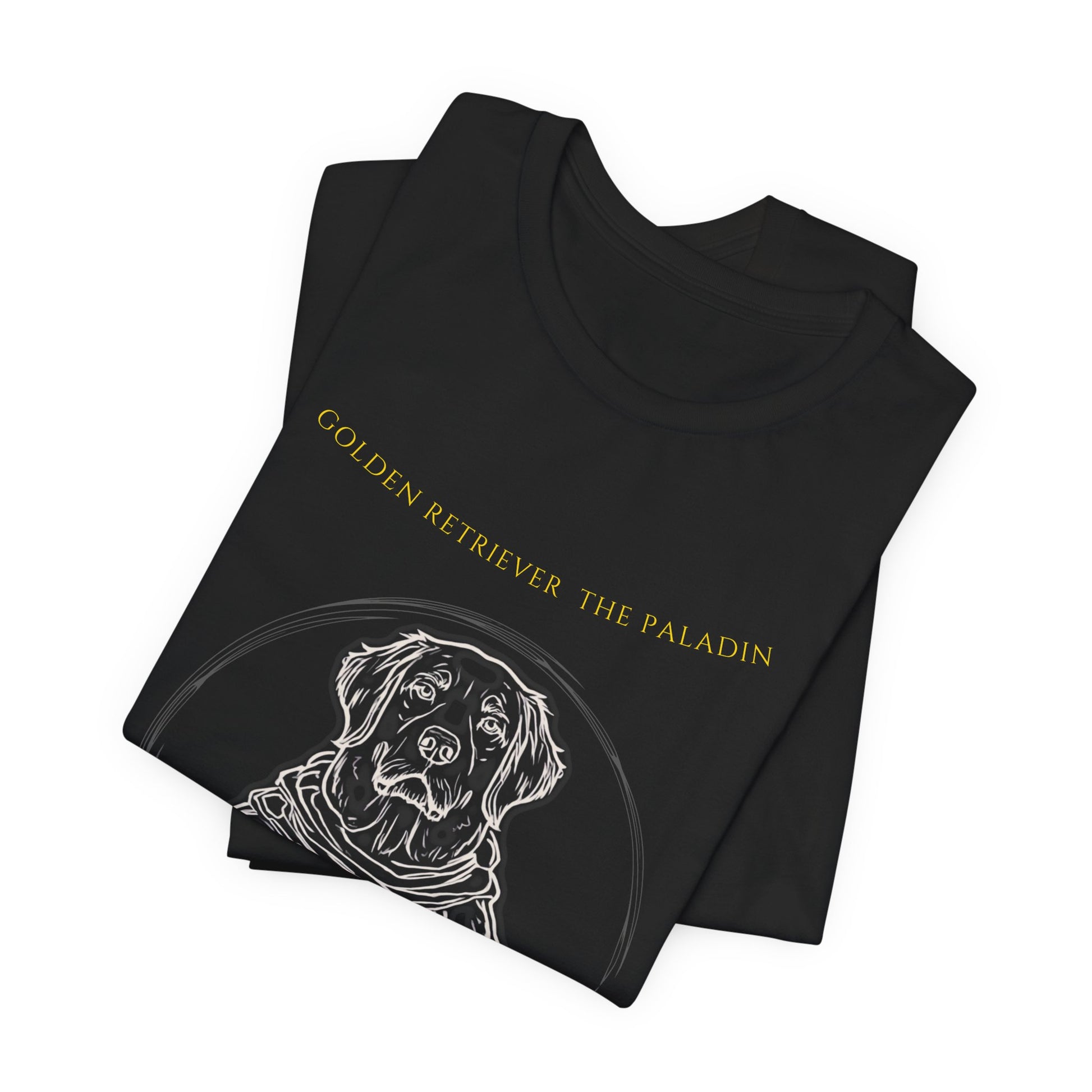 Golden Retriever The Paladin T-Shirt back view