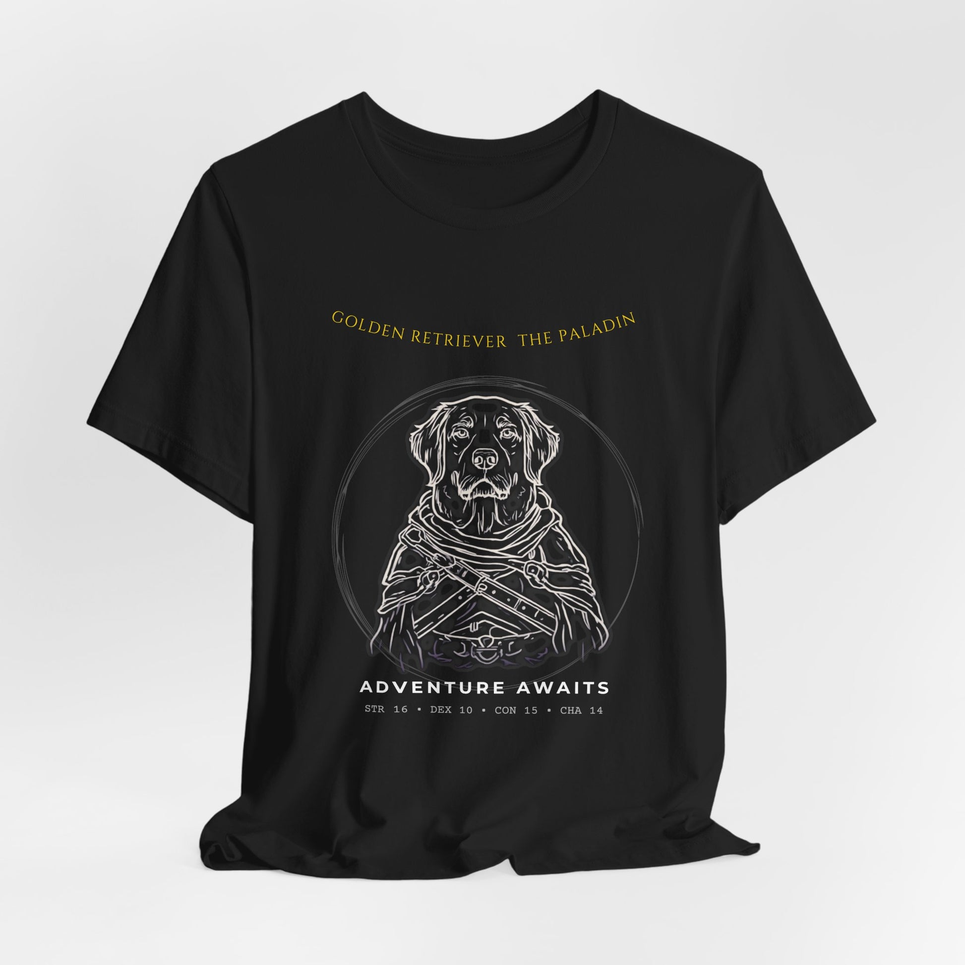 Golden Retriever The Paladin T-Shirt fabric detail