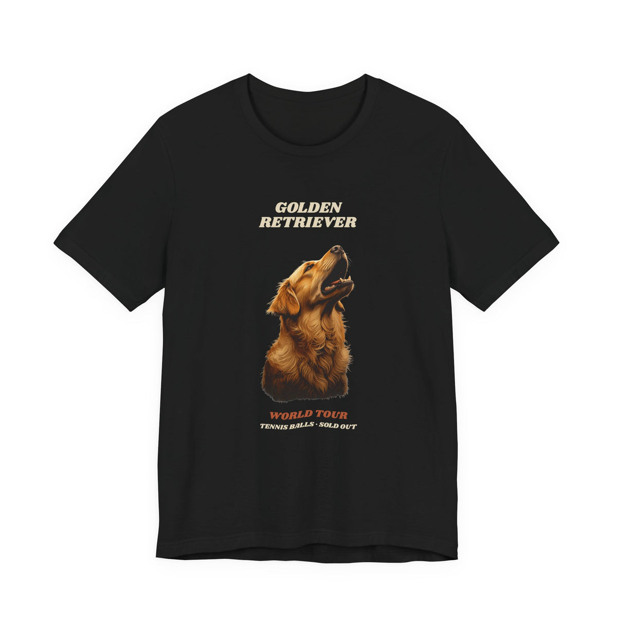 World Tour funny Golden Retriever vintage band tee