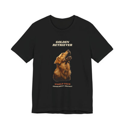 World Tour funny Golden Retriever vintage band tee