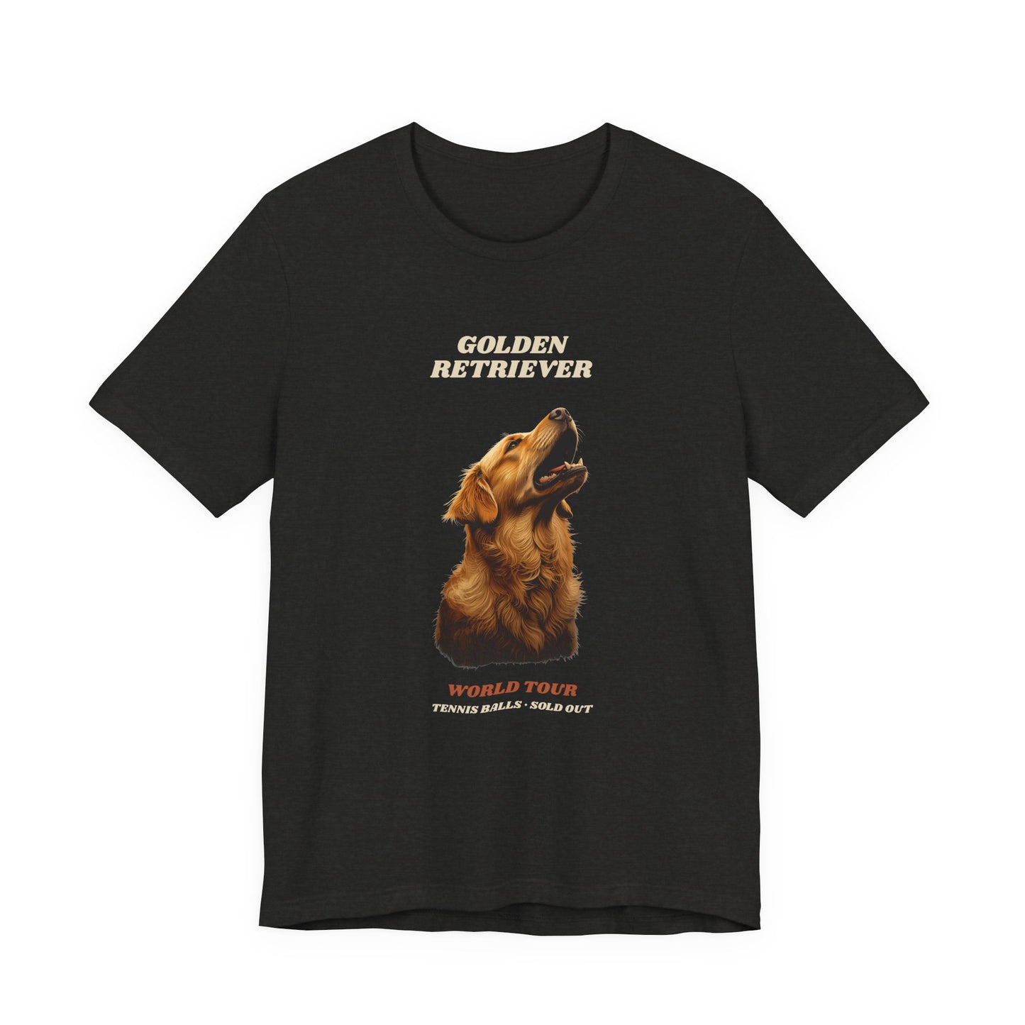 World Tour funny Golden Retriever vintage band tee