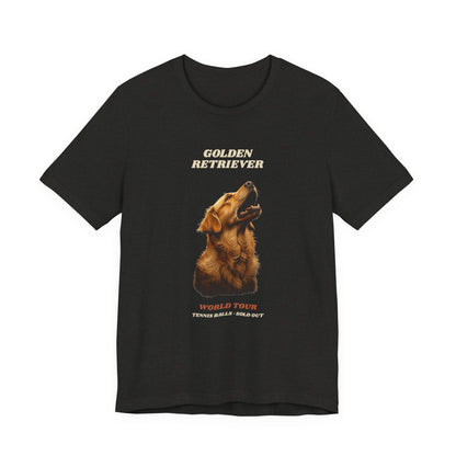 World Tour funny Golden Retriever vintage band tee