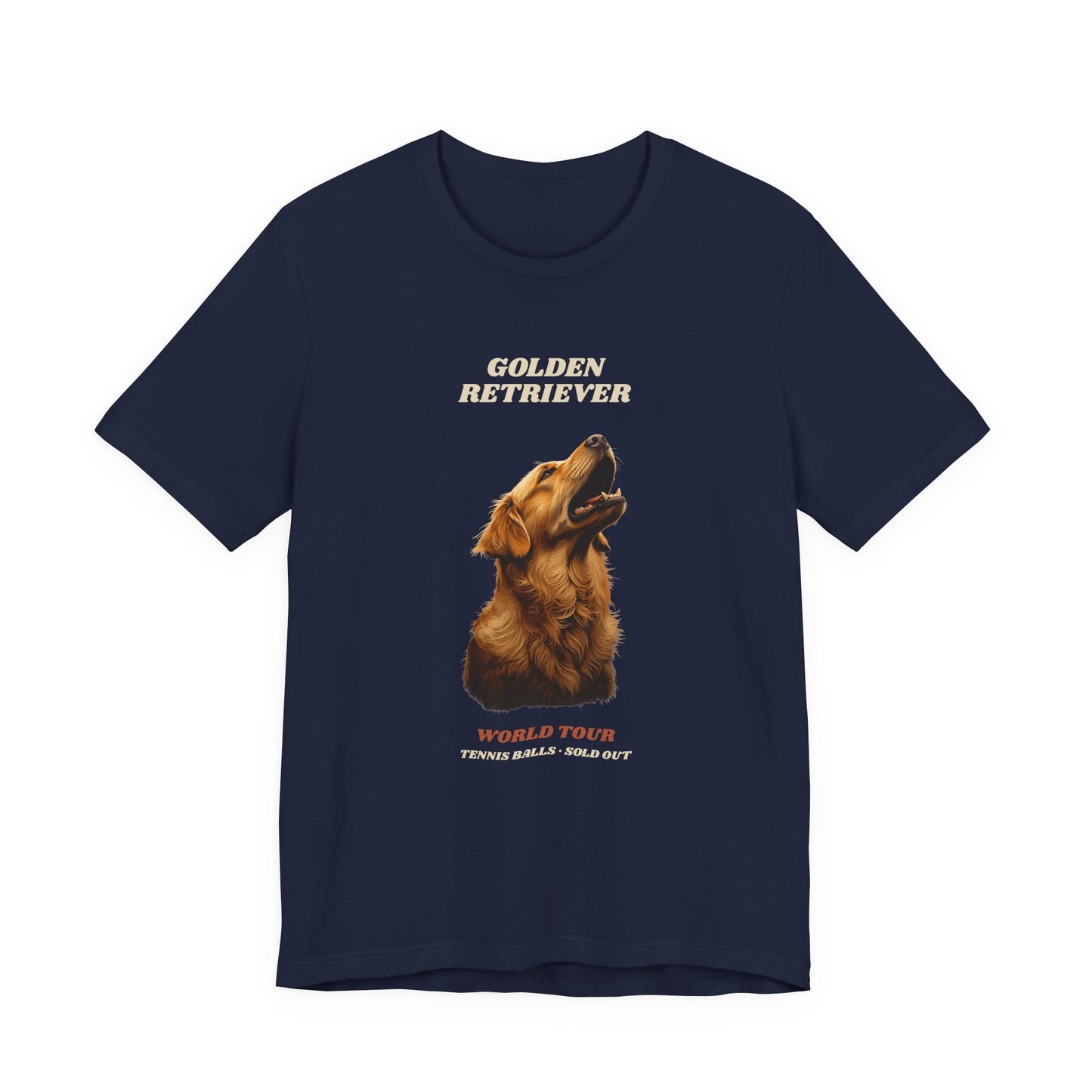 World Tour funny Golden Retriever vintage band tee
