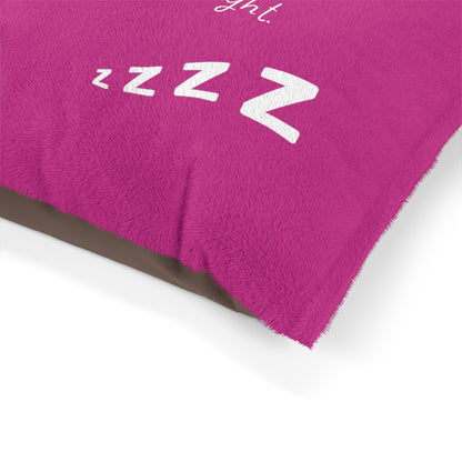 Goodnight Blessing Bedtime Poem Pet Bed — back view, cotton underside