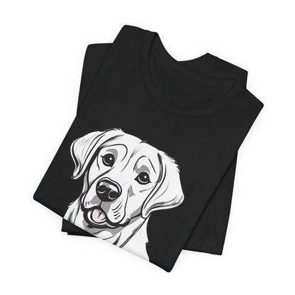 GOT LAB? Labrador slogan t-shirt in Black, folded view