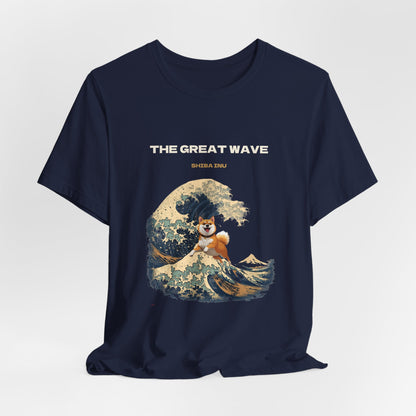 Great Wave Shiba Inu t-shirt colourway lineup
