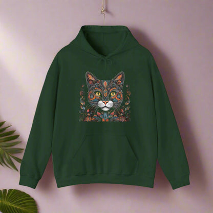 green cat hoodie cat lovers clothes pussy clothes